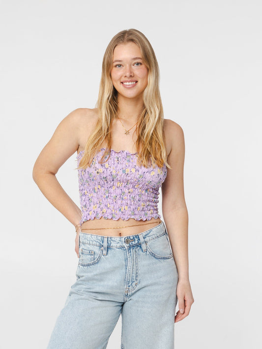 Pivoine blouse - Sky pattern