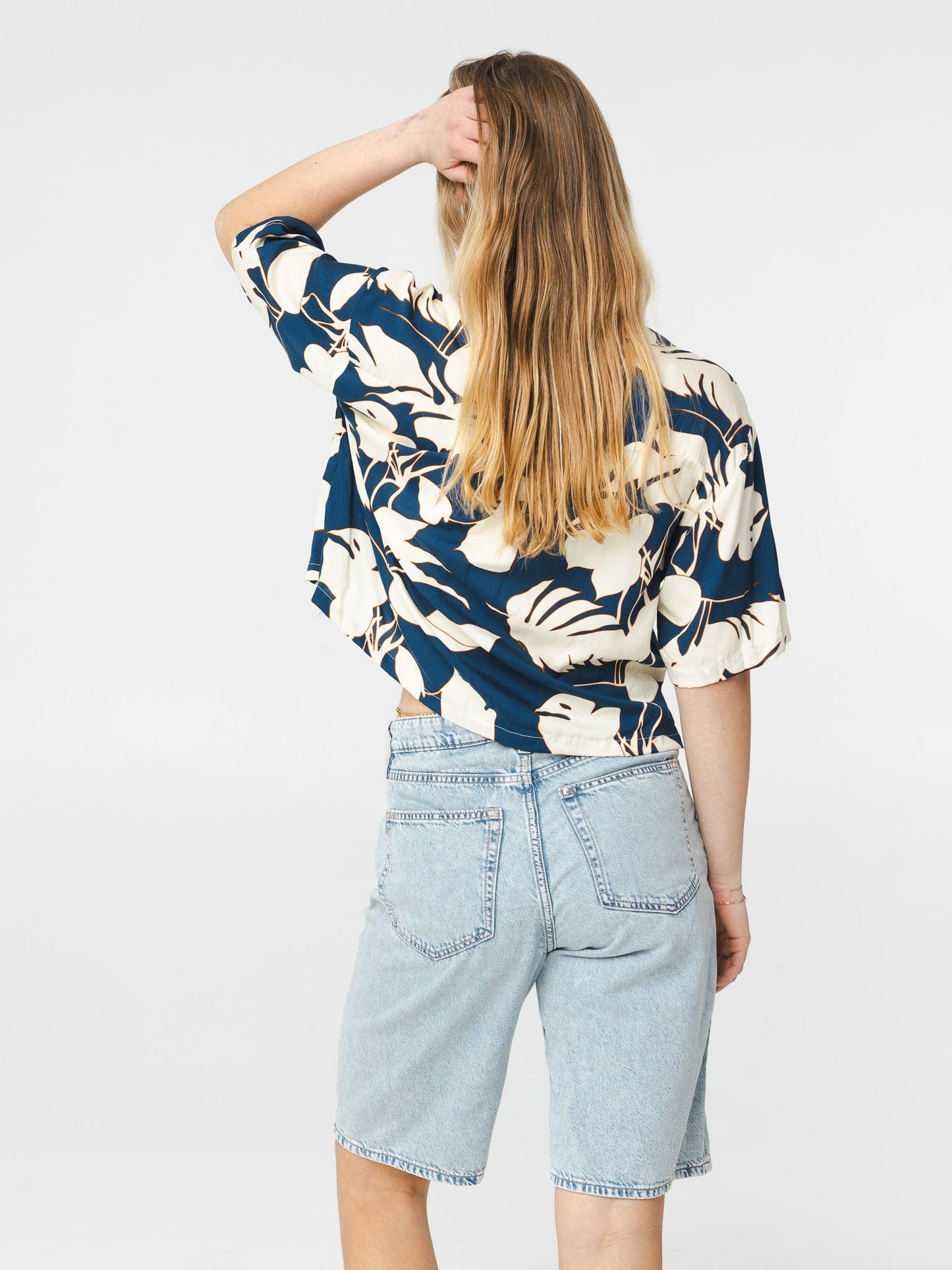 Blouse Pivoine - Bleu fleuri
