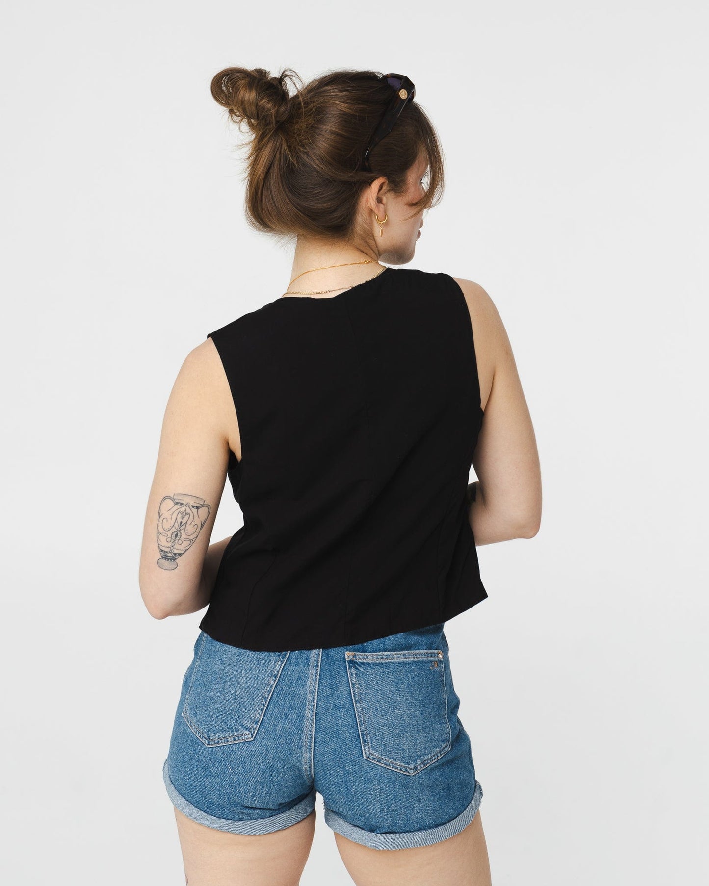 Pivoine blouse - Sky pattern