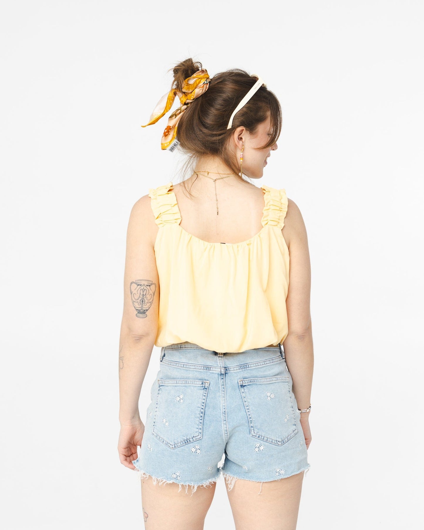 Pivoine blouse - Sky pattern