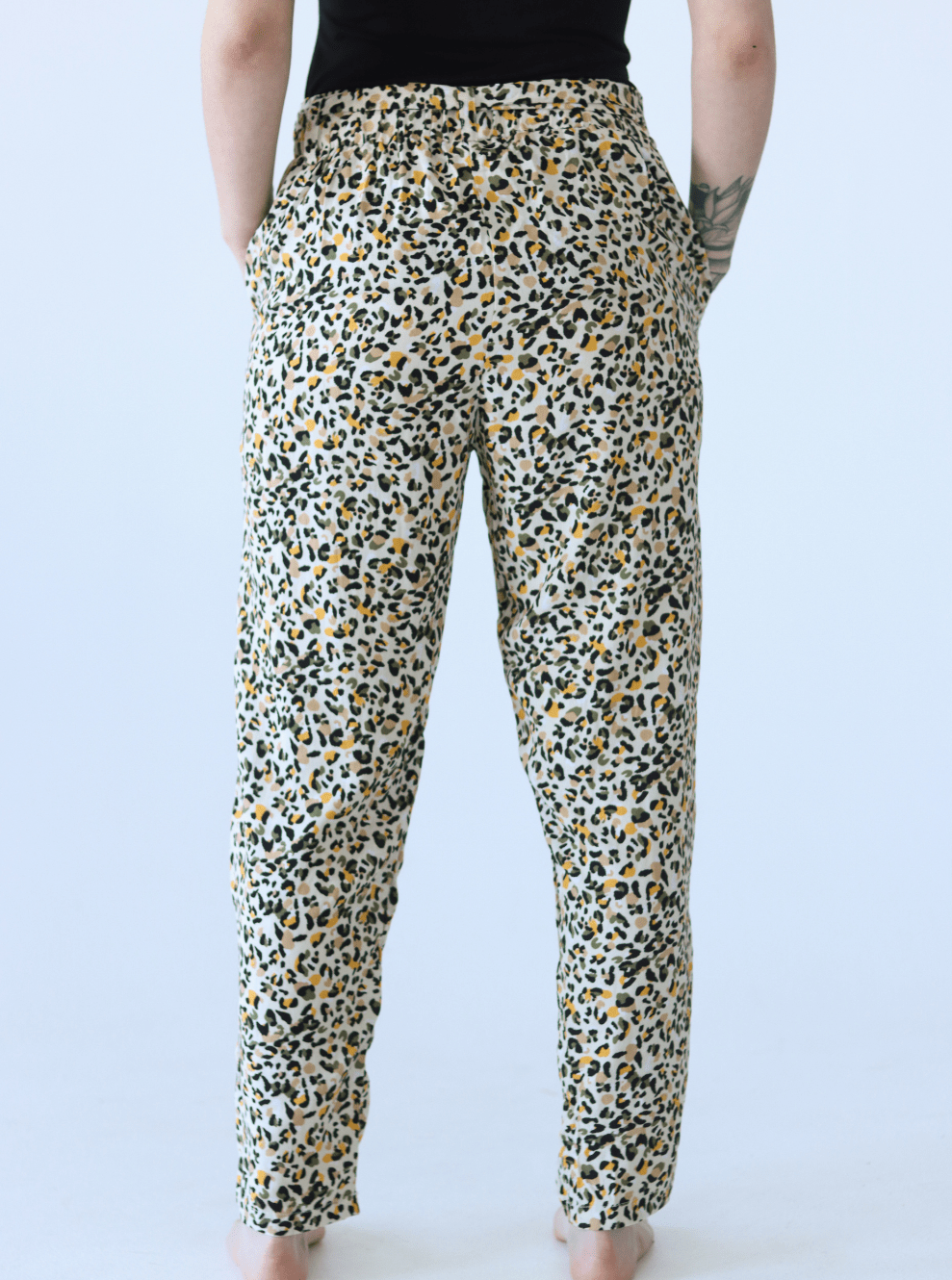 Mary Pants - Yellow Print