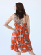 ANANAS BANANAS Robe Paula  - Fleurs Orangé