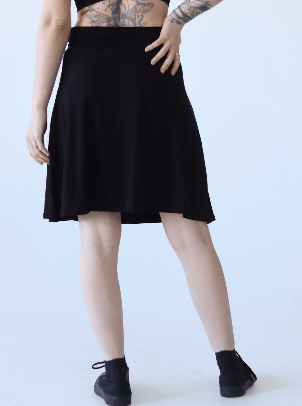 High knee skirt - Congo black