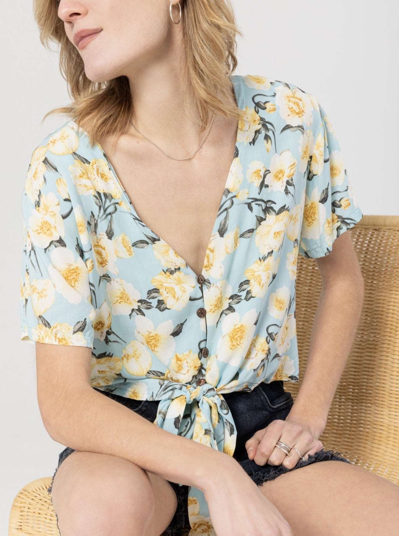 ANANAS BANANAS Blouse Karina  - Fleurs bleu