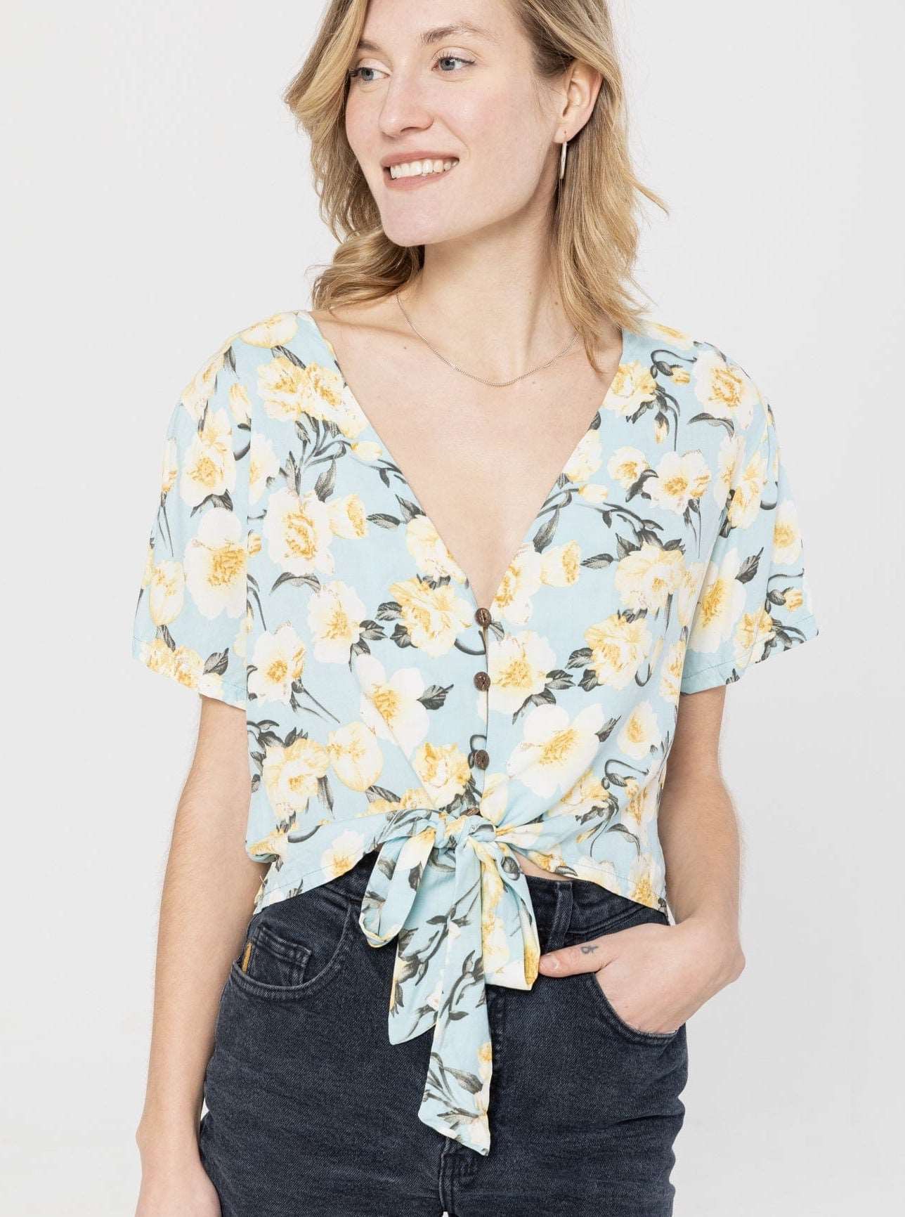 ANANAS BANANAS Blouse Karina  - Fleurs bleu