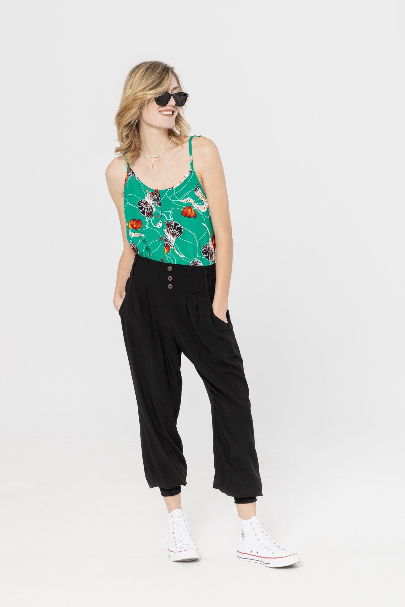 ANANAS BANANAS Camisole Monica  - Imprimé vert